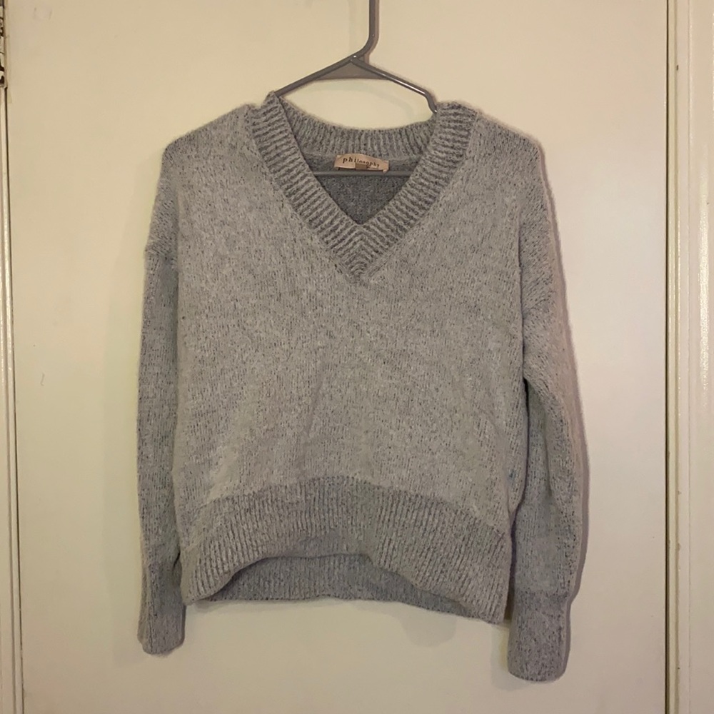 Philosophy gray sweater